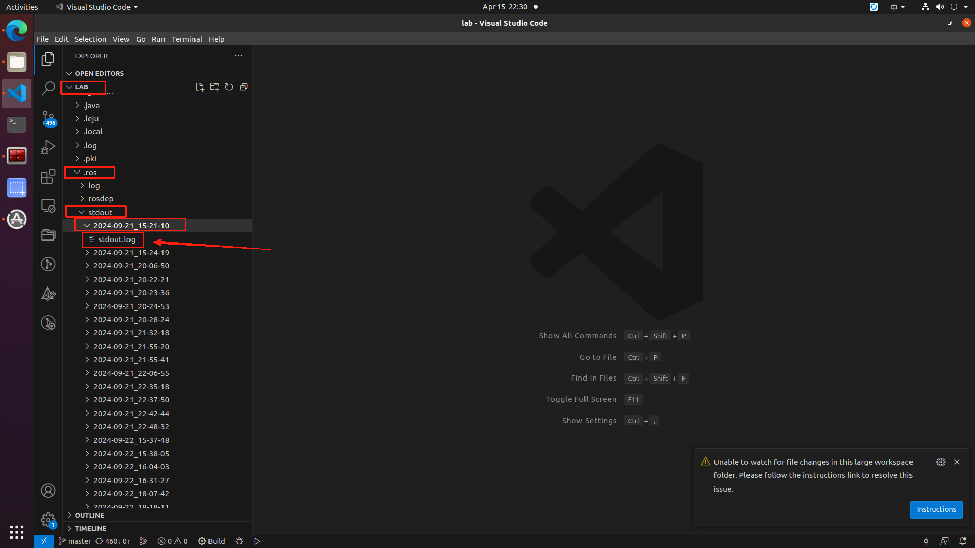 VSCode下载log