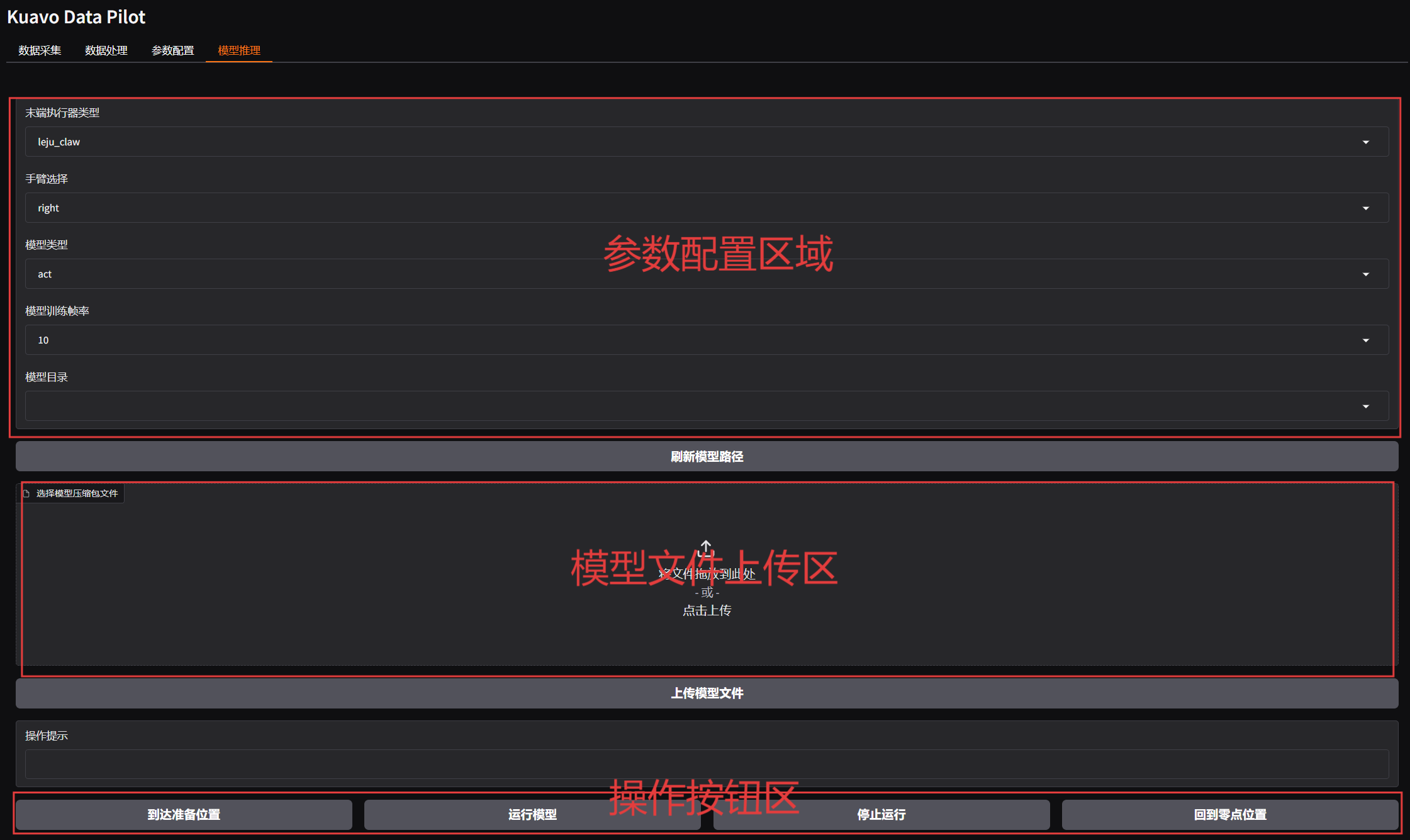 部署界面说明
